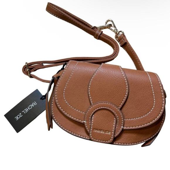 Rachel Zoe Belt Bag Crossbody Adjustable Curateur Edessi Saddle Brown Purse NWT - Picture 1 of 14